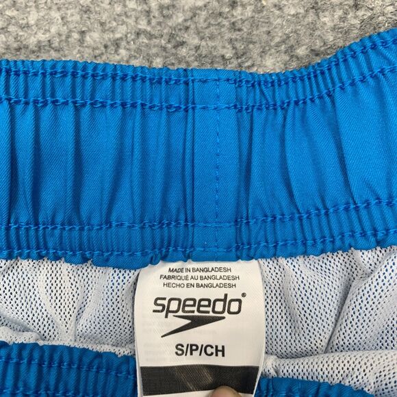 Speedo Volley Short Mens S Small Astral Blue Elastic Waist Lined Swim Trunk - Picture 3 of 12